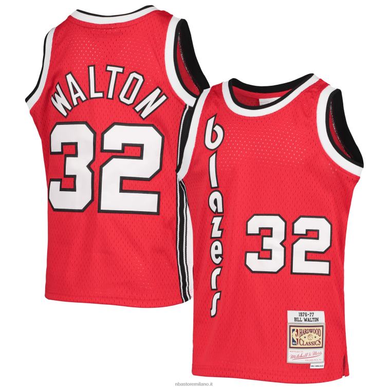 NBA 00F2L17848 portland trail blazer bill walton black 1976-77 hardwood classics swingman jersey