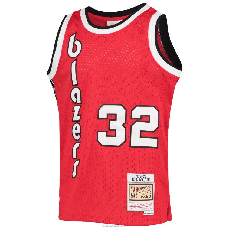 NBA 00F2L17848 portland trail blazer bill walton black 1976-77 hardwood classics swingman jersey