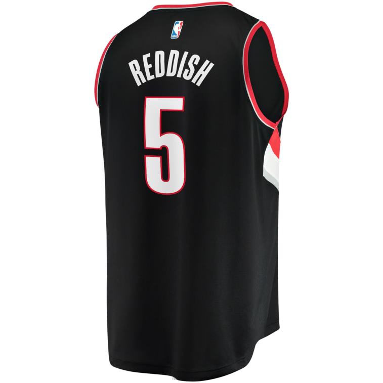 NBA 00F2L18533 portland trail blazer cam maglia giocatore fast break nero rossastro