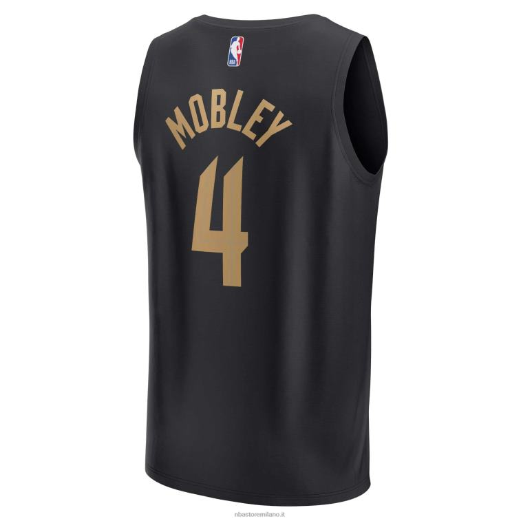 NBA 00F2L17232 cleveland cavaliers evan mobley maglia giocatore contropiede nera