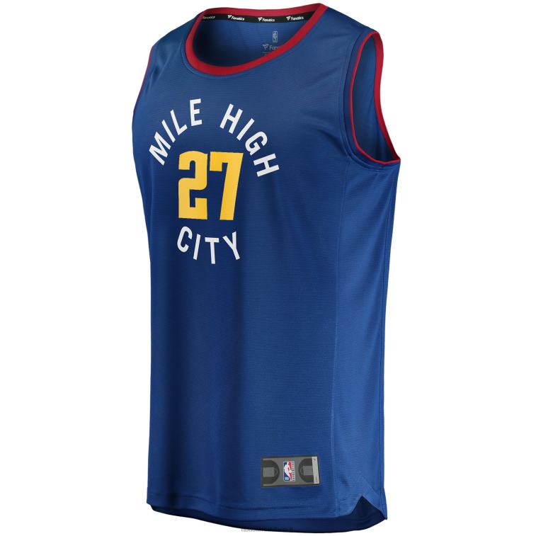 NBA 00F2L16987 denver nuggets maglia da giocatore replica fast break blu navy da uomo