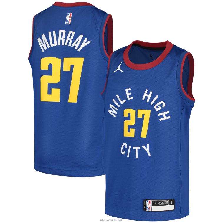 NBA 00F2L17670 denver nuggets jamal murray jordan marca maglia giocatore swingman blu