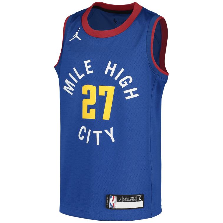 NBA 00F2L17670 denver nuggets jamal murray jordan marca maglia giocatore swingman blu