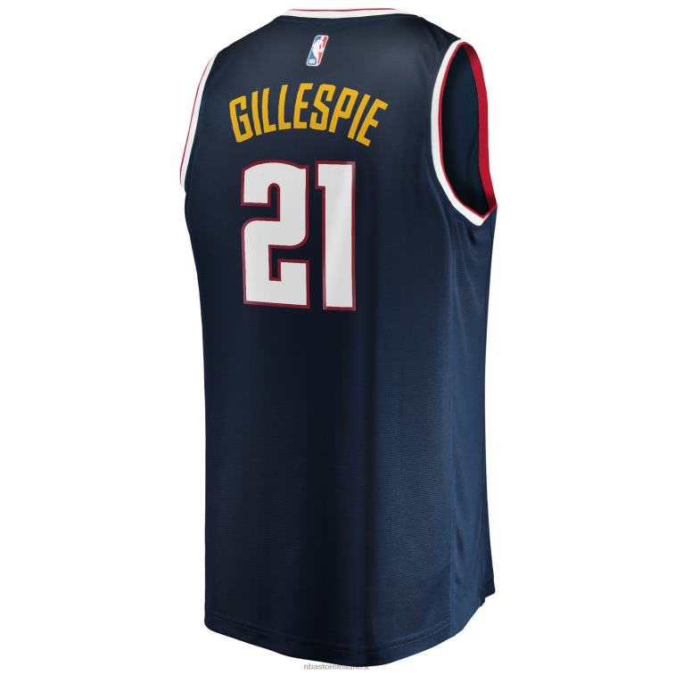 NBA 00F2L17975 denver nuggets collin gillespie maglia da giocatore fast break navy