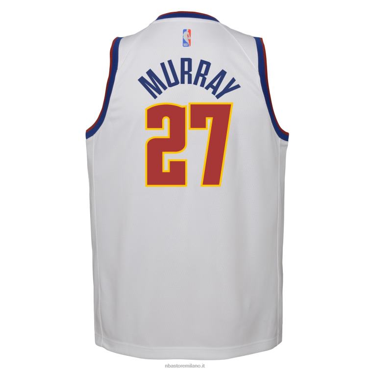 NBA 00F2L18034 denver nuggets jamal murray nike maglia giocatore bianco swingman - edizione guadagnata