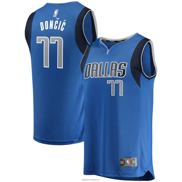 NBA 00F2L16702 dallas mavericks luka doncic maglia blu fast break replica