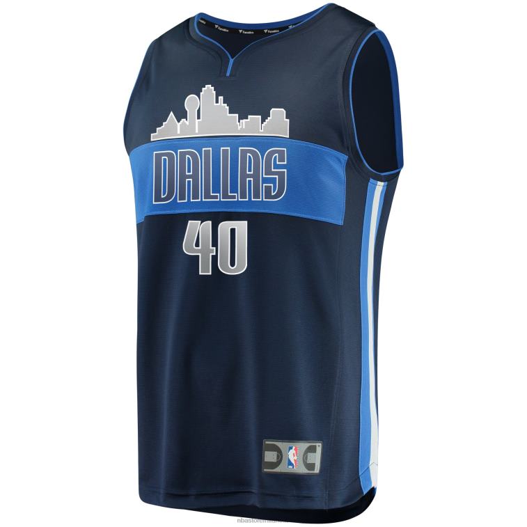NBA 00F2L17427 maglia dallas mavericks harrison barnes navy replica fast break