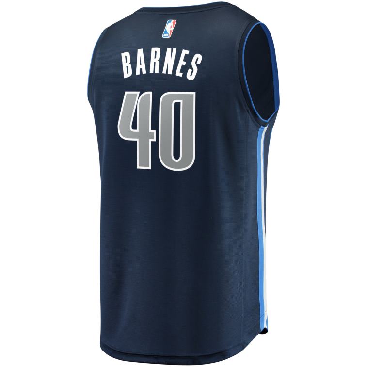 NBA 00F2L17427 maglia dallas mavericks harrison barnes navy replica fast break