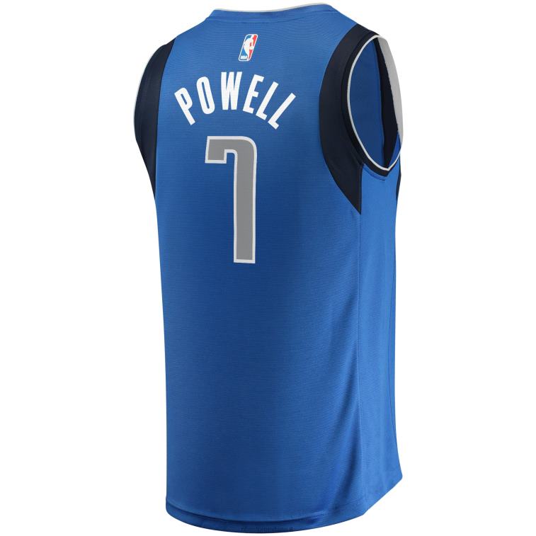 NBA 00F2L17801 dallas mavericks dwight powell blu maglia giocatore contropiede