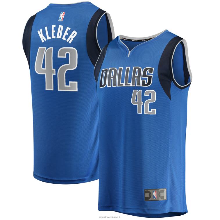 NBA 00F2L17846 dallas mavericks maxi kleber maglia giocatore contropiede blu