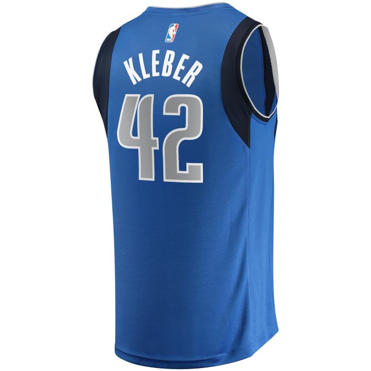 NBA 00F2L17846 dallas mavericks maxi kleber maglia giocatore contropiede blu