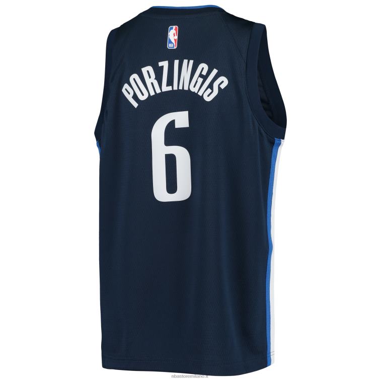 NBA 00F2L17866 dallas mavericks kristaps porzingis jordan marca maglia da giocatore swingman navy