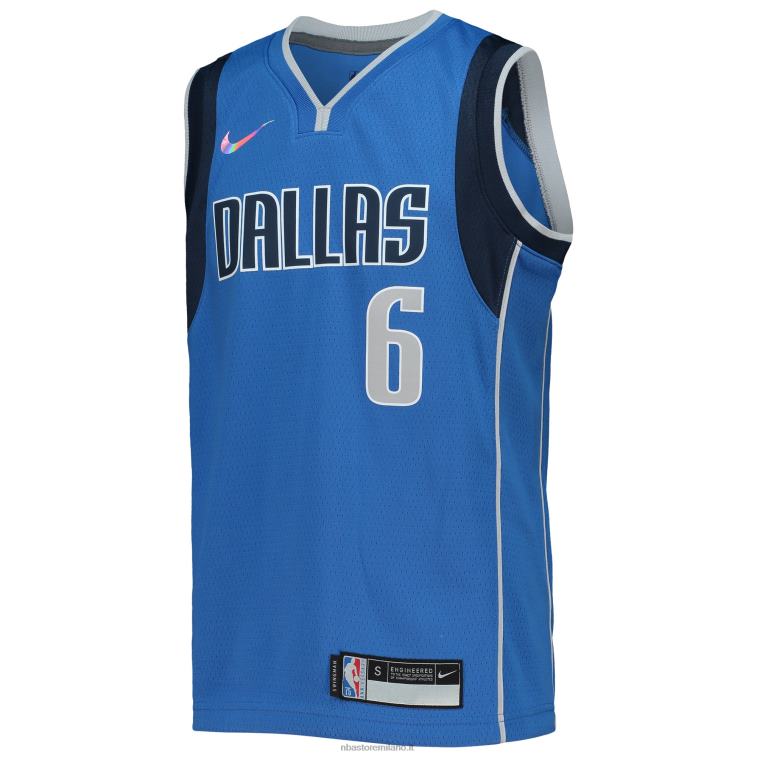 NBA 00F2L18107 dallas mavericks kristaps porzingis maglia nike blue diamond swingman