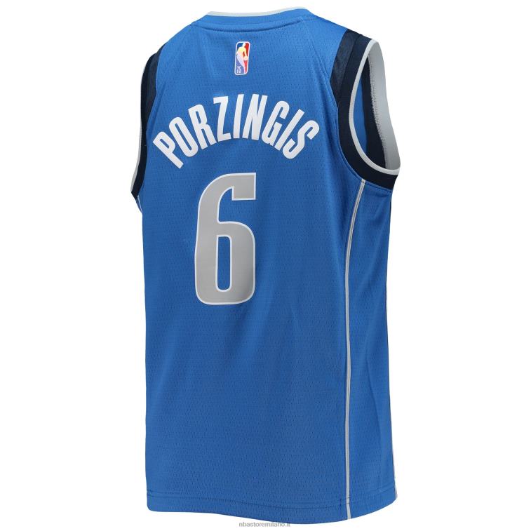 NBA 00F2L18107 dallas mavericks kristaps porzingis maglia nike blue diamond swingman
