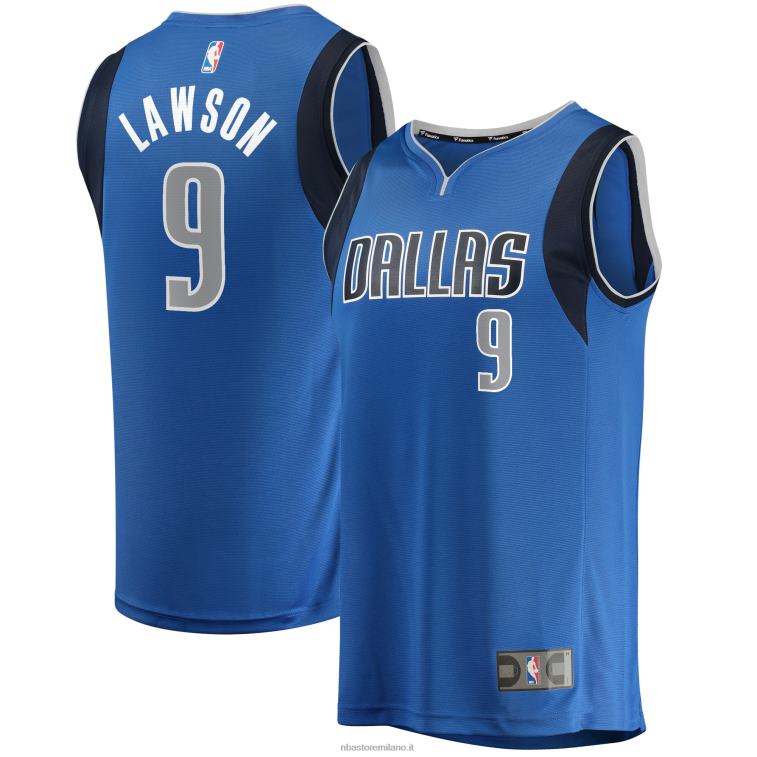 NBA 00F2L18412 dallas mavericks a.j. Lawson maglia giocatore contropiede blu