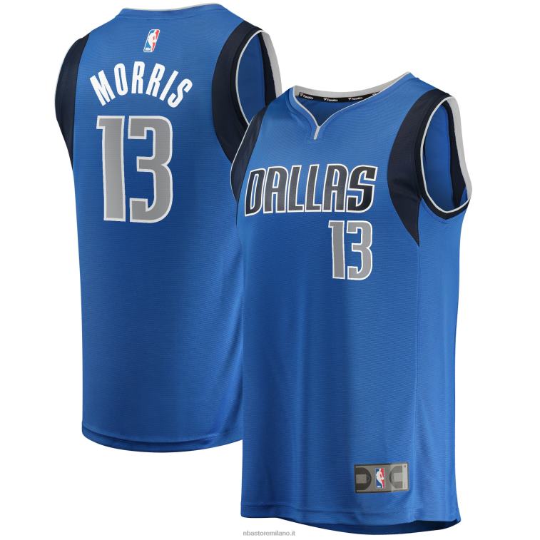 NBA 00F2L18413 dallas mavericks markieff morris maglia blu giocatore contropiede veloce