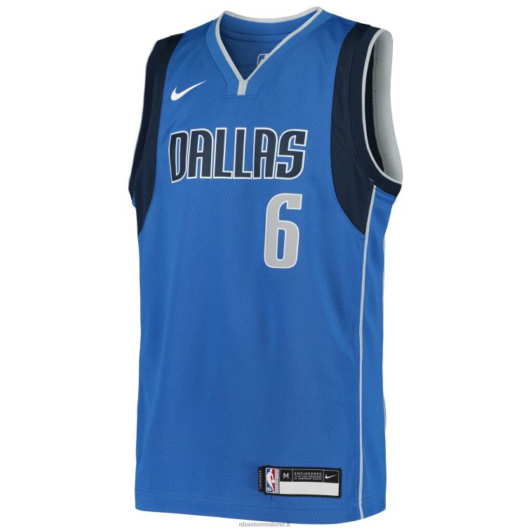 NBA 00F2L18595 dallas mavericks kristaps porzingis maglia nike blu swingman