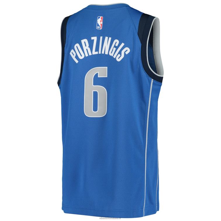 NBA 00F2L18595 dallas mavericks kristaps porzingis maglia nike blu swingman