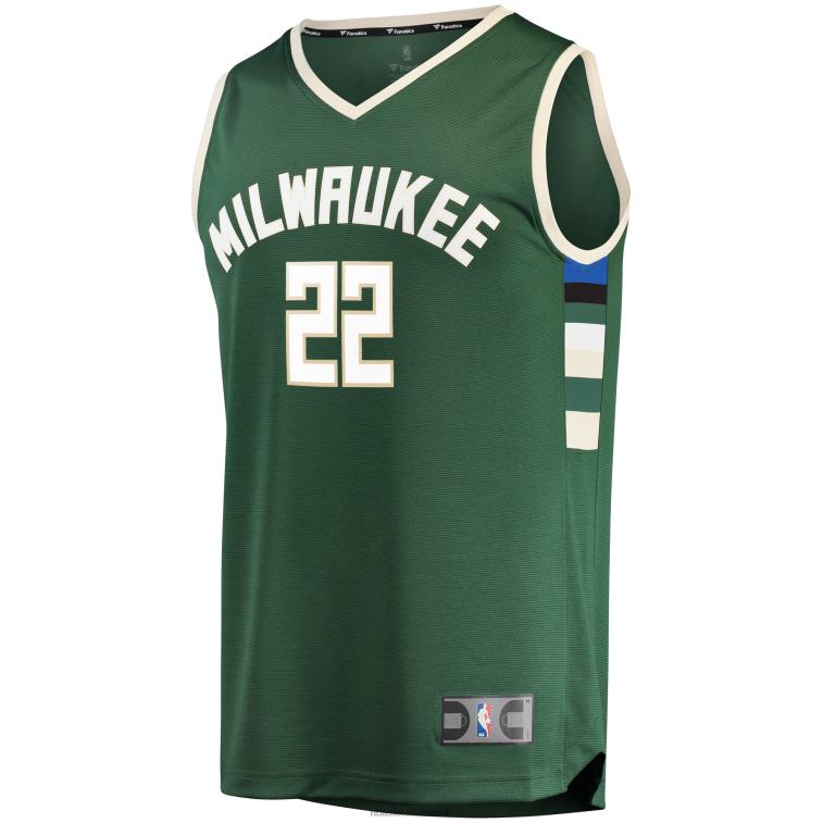 NBA 00F2L16790 milwaukee bucks khris middleton maglia da giocatore di break veloce verde cacciatore