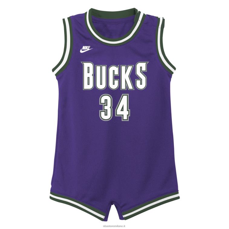 NBA 00F2L17358 milwaukee bucks giannis antetokounmpo maglia nike viola swingman