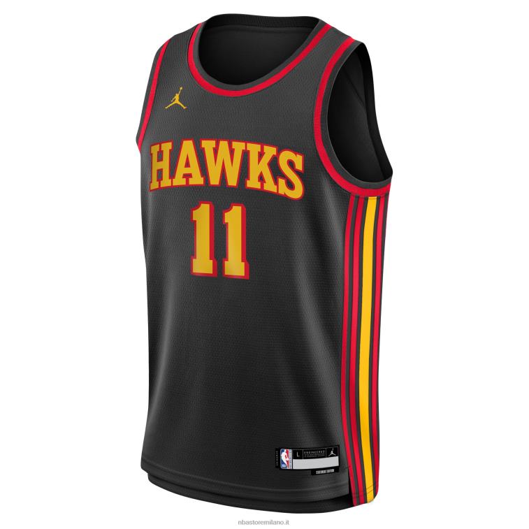 NBA 00F2L16729 atlanta hawks trae giovane jordan maglia swingman nera