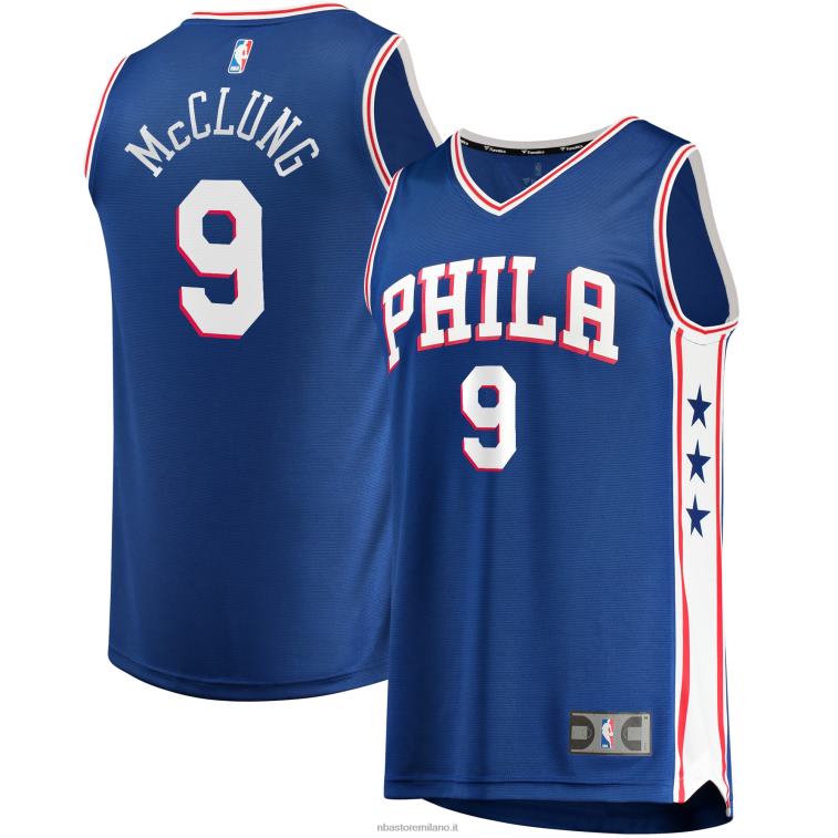 NBA 00F2L16748 Filadelfia 76ers mac mcclung royal fast break giocatore maglia