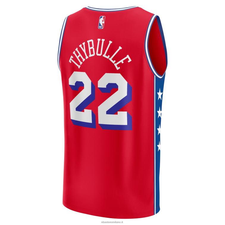 NBA 00F2L17096 Filadelfia 76ers matisse thybulle maglia giocatore contropiede rosso