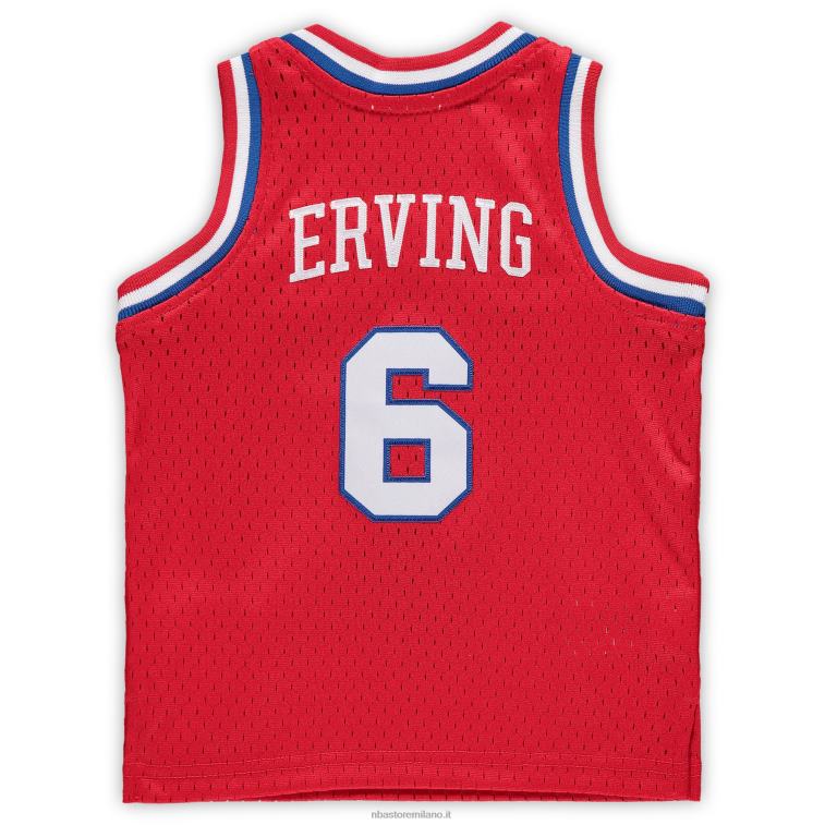 NBA 00F2L18437 philadelphia 76ers julius erving red hardwood classics maglia giocatore ritirato