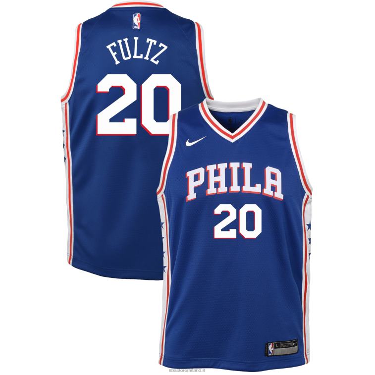 NBA 00F2L19113 philadelphia 76ers markelle fultz maglia nike blu swingman