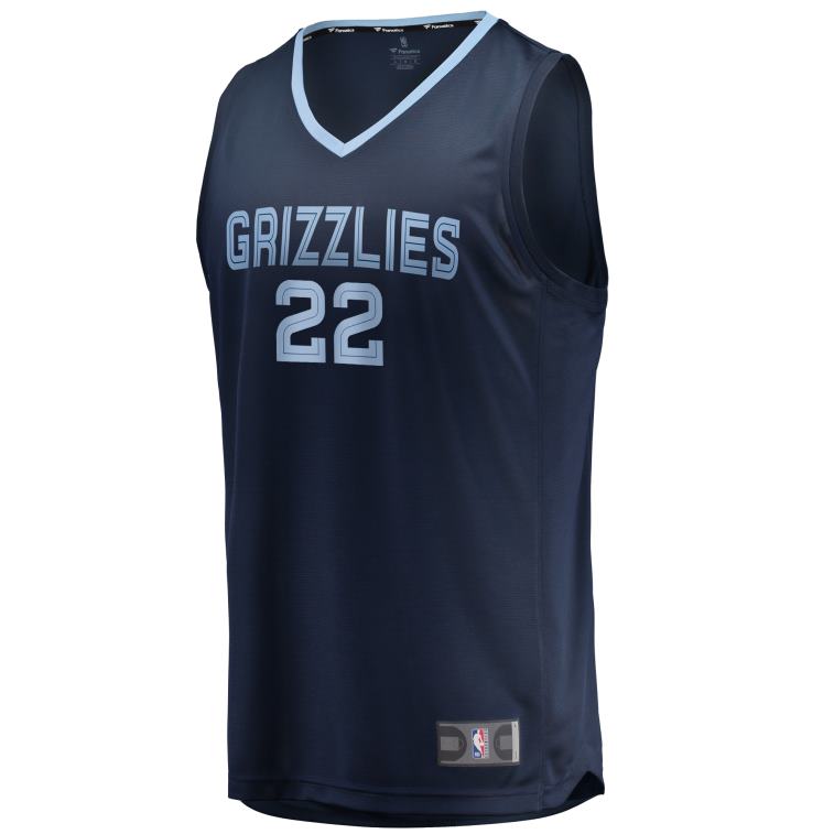 NBA 00F2L18195 tyler dorsey navy memphis grizzlies replica maglia fast break
