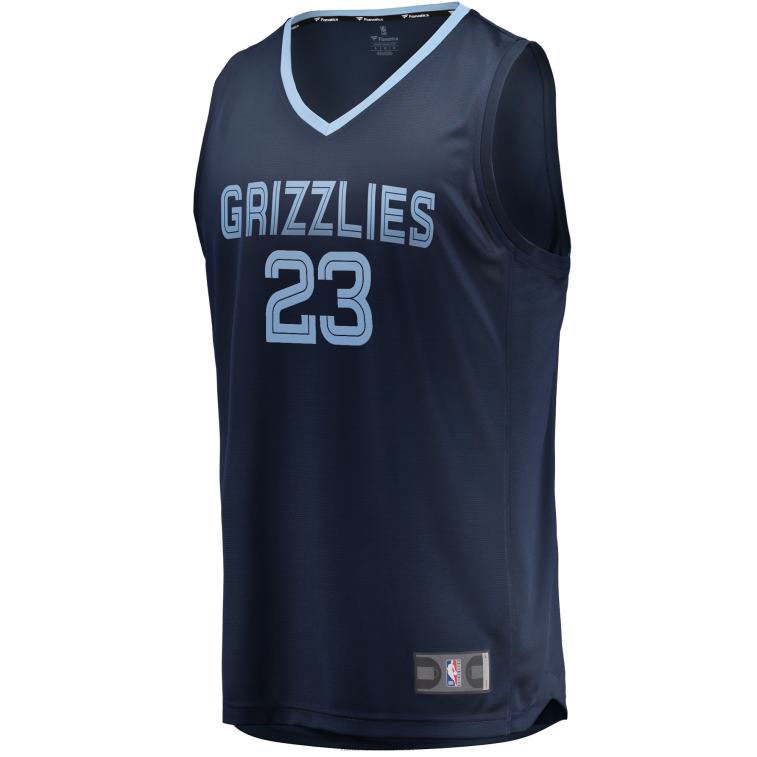 NBA 00F2L19327 memphis grizzlies jarrett culver navy maglia replica fast break