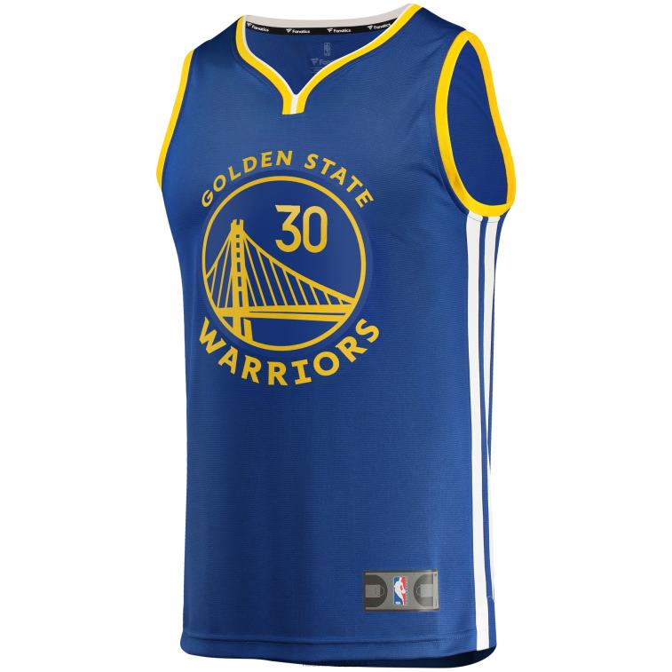 NBA 00F2L16700 Golden State Warriors Stephen Curry Royal Fast Break Replica Maglia Giocatore