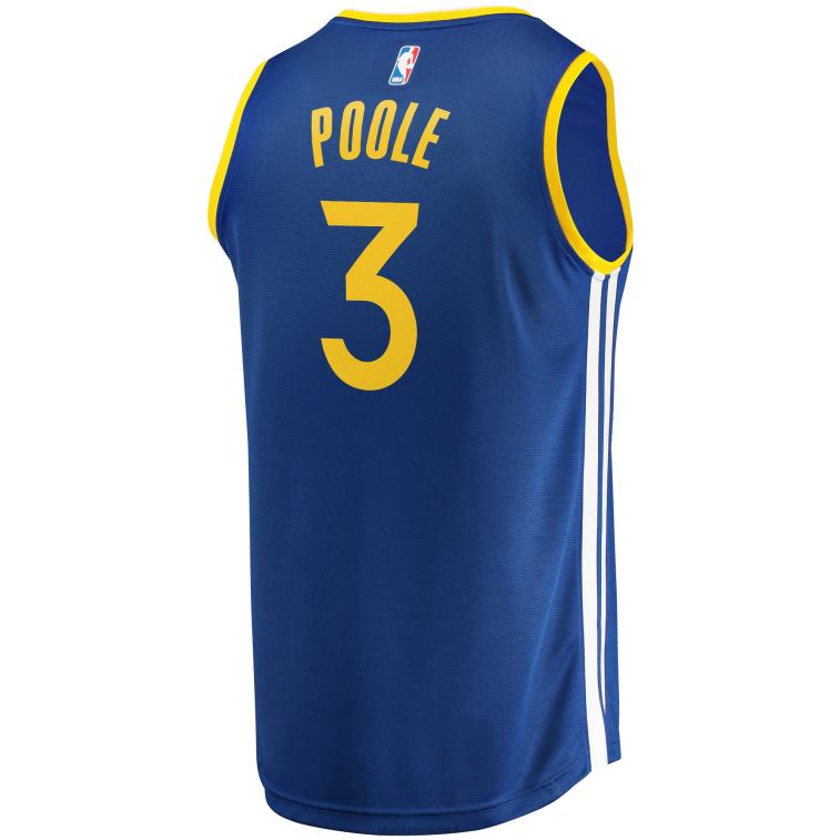 NBA 00F2L16742 Golden State Warriors Jordan Poole Royal Fast Break Replica Maglia Giocatore