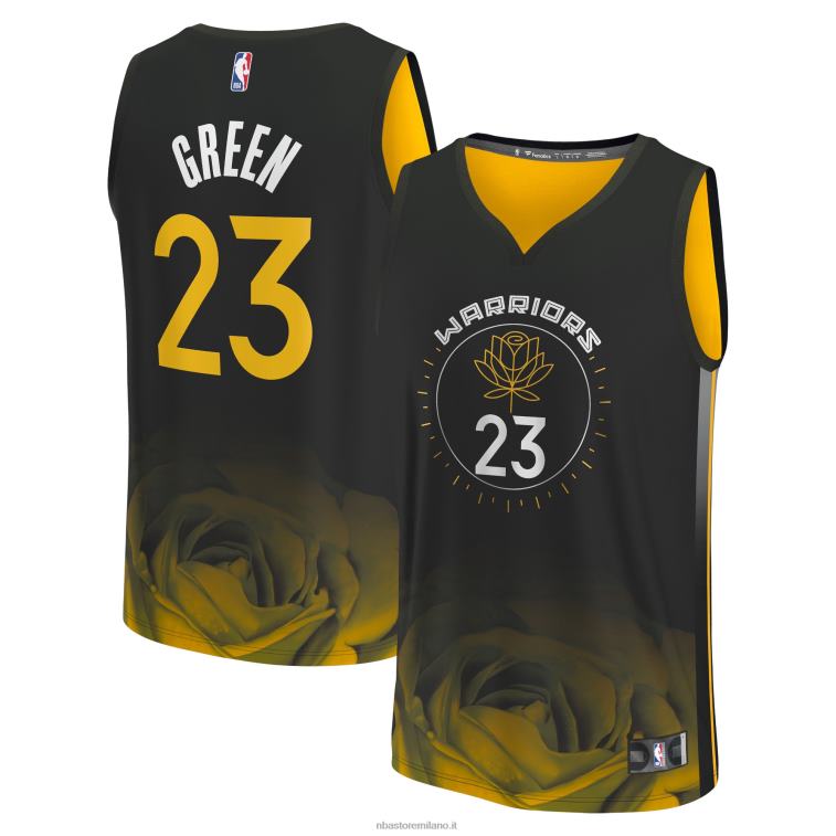 NBA 00F2L16758 maglia fastbreak verde nero dei guerrieri stato d\'oro draymond