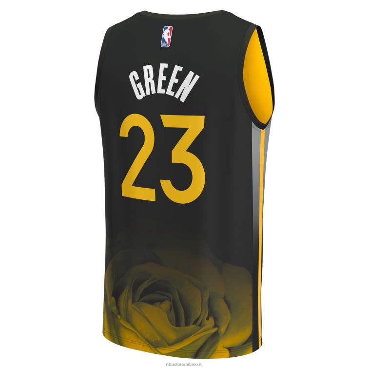 NBA 00F2L16758 maglia fastbreak verde nero dei guerrieri stato d\'oro draymond