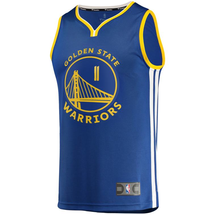NBA 00F2L18308 maglia replica del giocatore dei golden state warriors klay thompson royal fast break