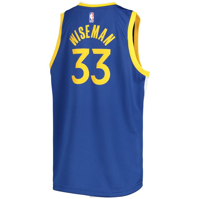 NBA 00F2L18596 maglia golden state warriors james wiseman nike royal swingman