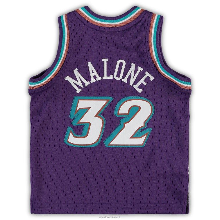 NBA 00F2L17609 utah jazz karl malone mitchell & ness viola giocatore in pensione maglia