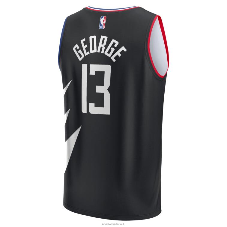 NBA 00F2L16863 la clippers paul george maglia giocatore contropiede nera