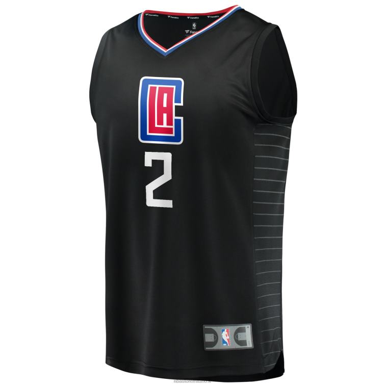 NBA 00F2L17061 la clippers kawhi leonard maglia nera giocatore contropiede