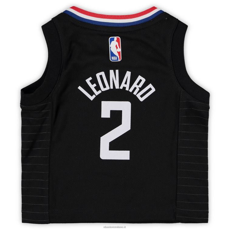 NBA 00F2L17152 la clippers kawhi leonard jordan marca maglia nera