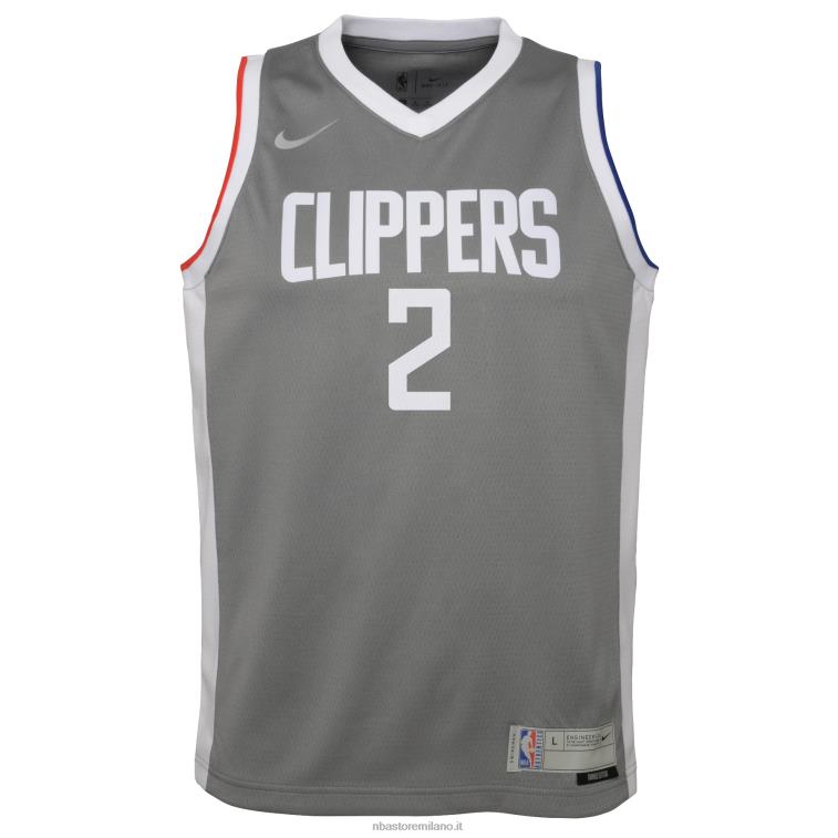 NBA 00F2L17245 la clippers kawhi leonard nike maglia giocatore swingman grigio - edizione guadagnata