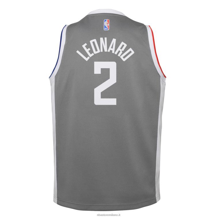 NBA 00F2L17245 la clippers kawhi leonard nike maglia giocatore swingman grigio - edizione guadagnata