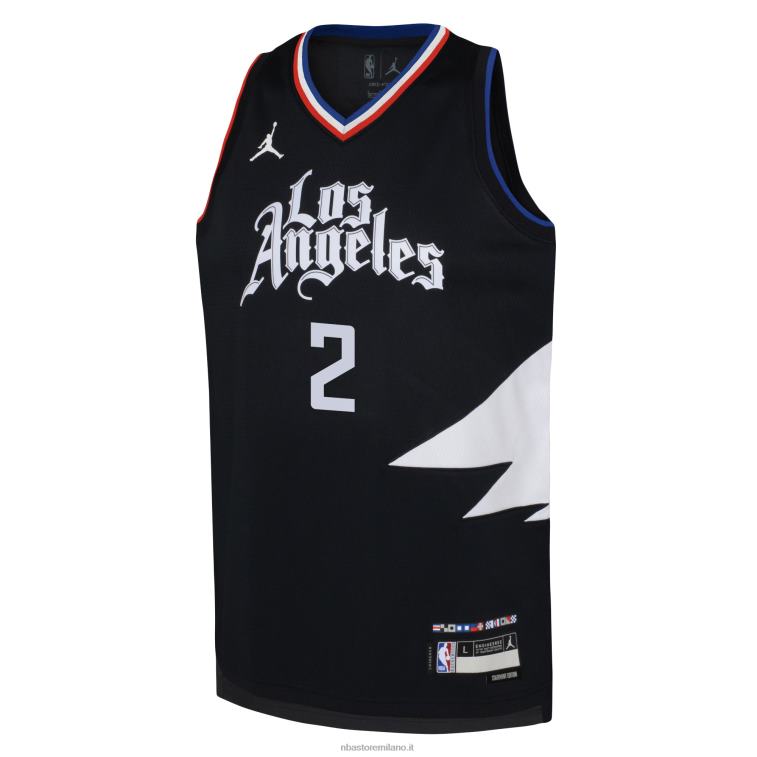 NBA 00F2L17271 la clippers kawhi leonard jordan marca maglia swingman nera