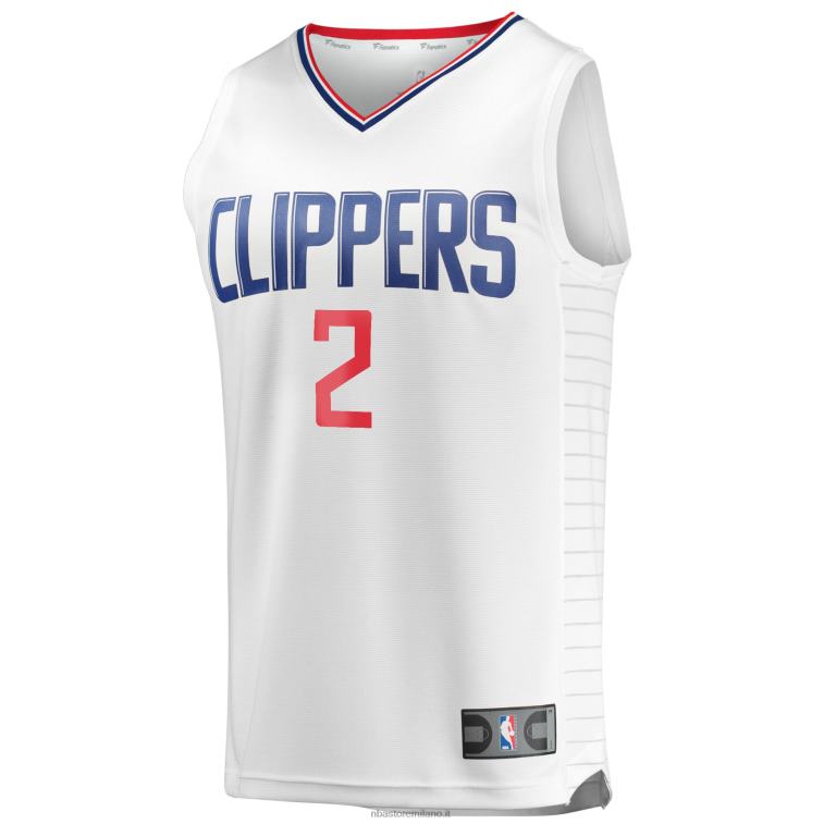 NBA 00F2L17540 la clippers kawhi leonard maglia bianca giocatore contropiede