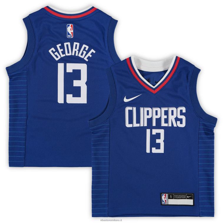 NBA 00F2L17753 maglia prescolare la clippers paul george nike royal fast break replica