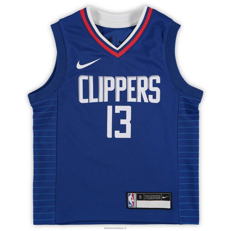 NBA 00F2L17753 maglia prescolare la clippers paul george nike royal fast break replica
