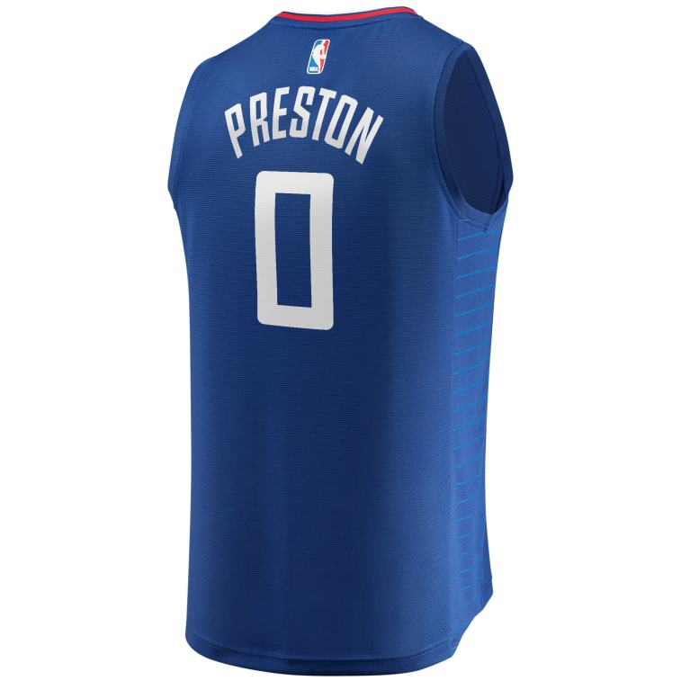 NBA 00F2L17775 la clippers jason preston royal maglia da giocatore fast break