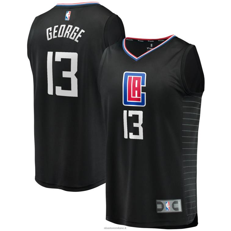 NBA 00F2L17888 la clippers paul george maglia giocatore contropiede nera
