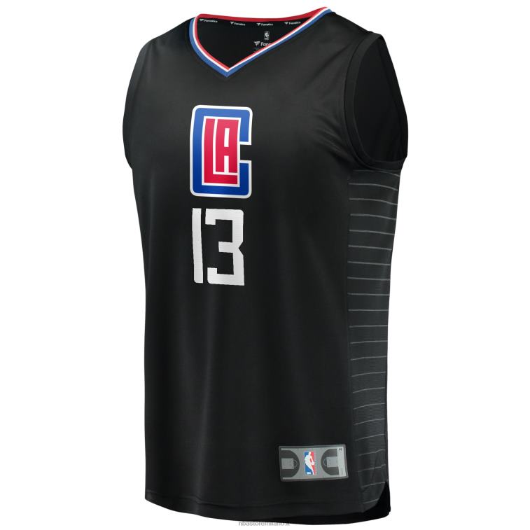NBA 00F2L17888 la clippers paul george maglia giocatore contropiede nera